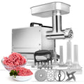 #5 Electric Meat Grinder, 0.5HP, 300 Lbs/H, Stainless Steel